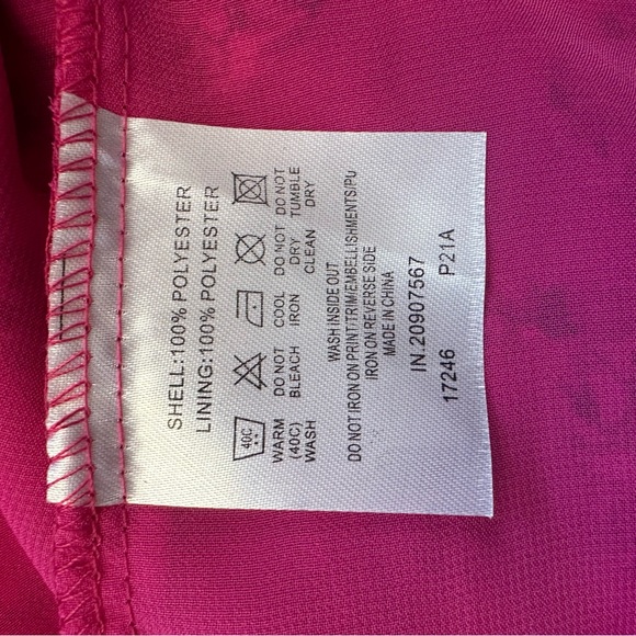 NWT Merien Hall sz 14 Pink Pattern Smocked Waist Sleeveless Halter Dress NEW - Picture 9 of 17